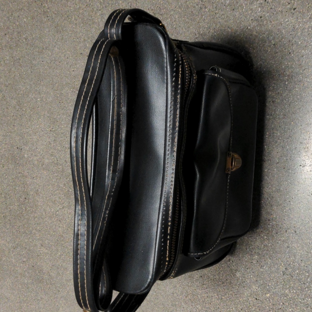 Hinson vintage 1950s black camera bag Talon zipper Hinson hardware 5/$35 - Picture 4 of 14